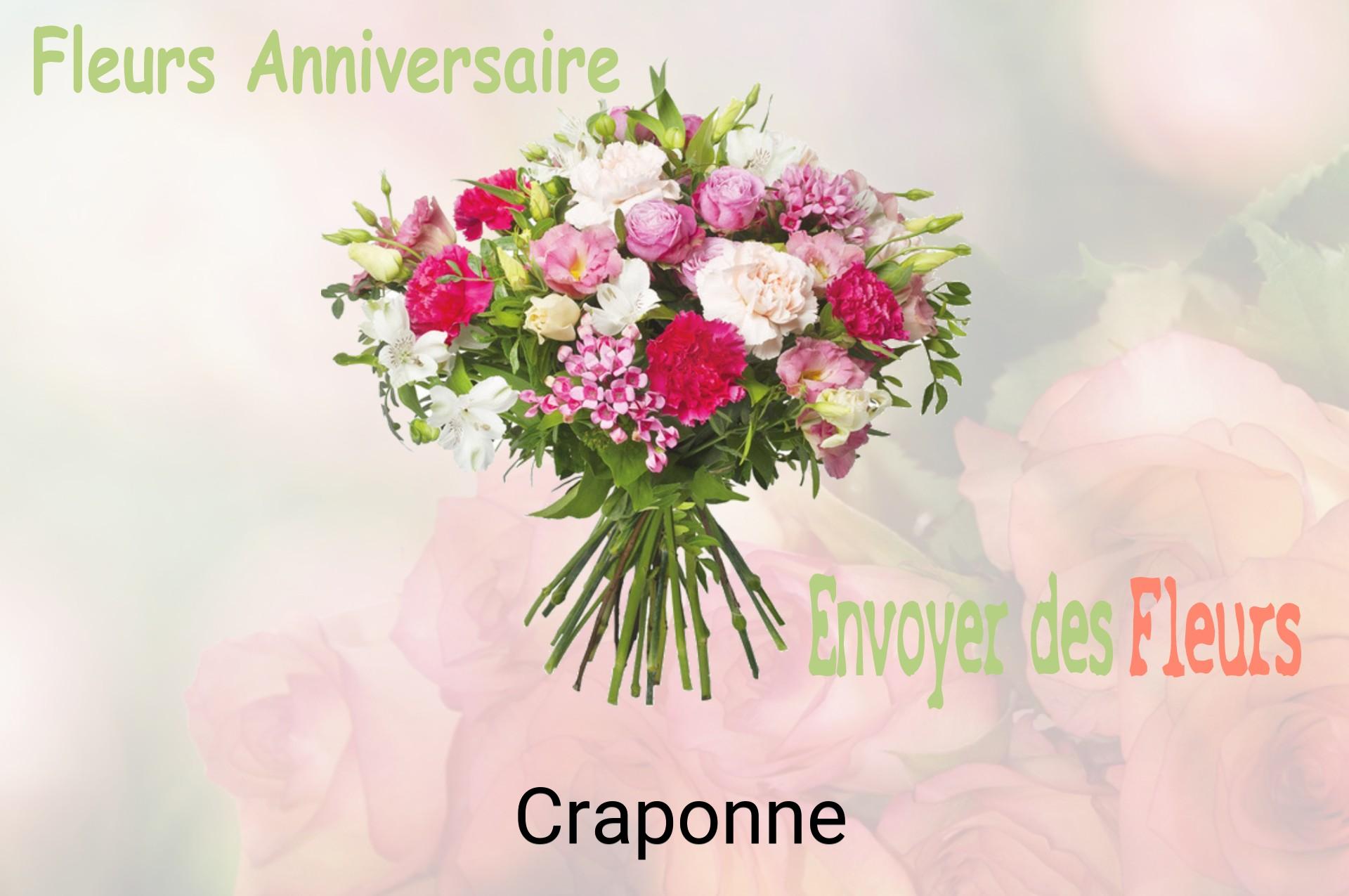 Bouquet de fleurs d’anniversaire livré à Craponne