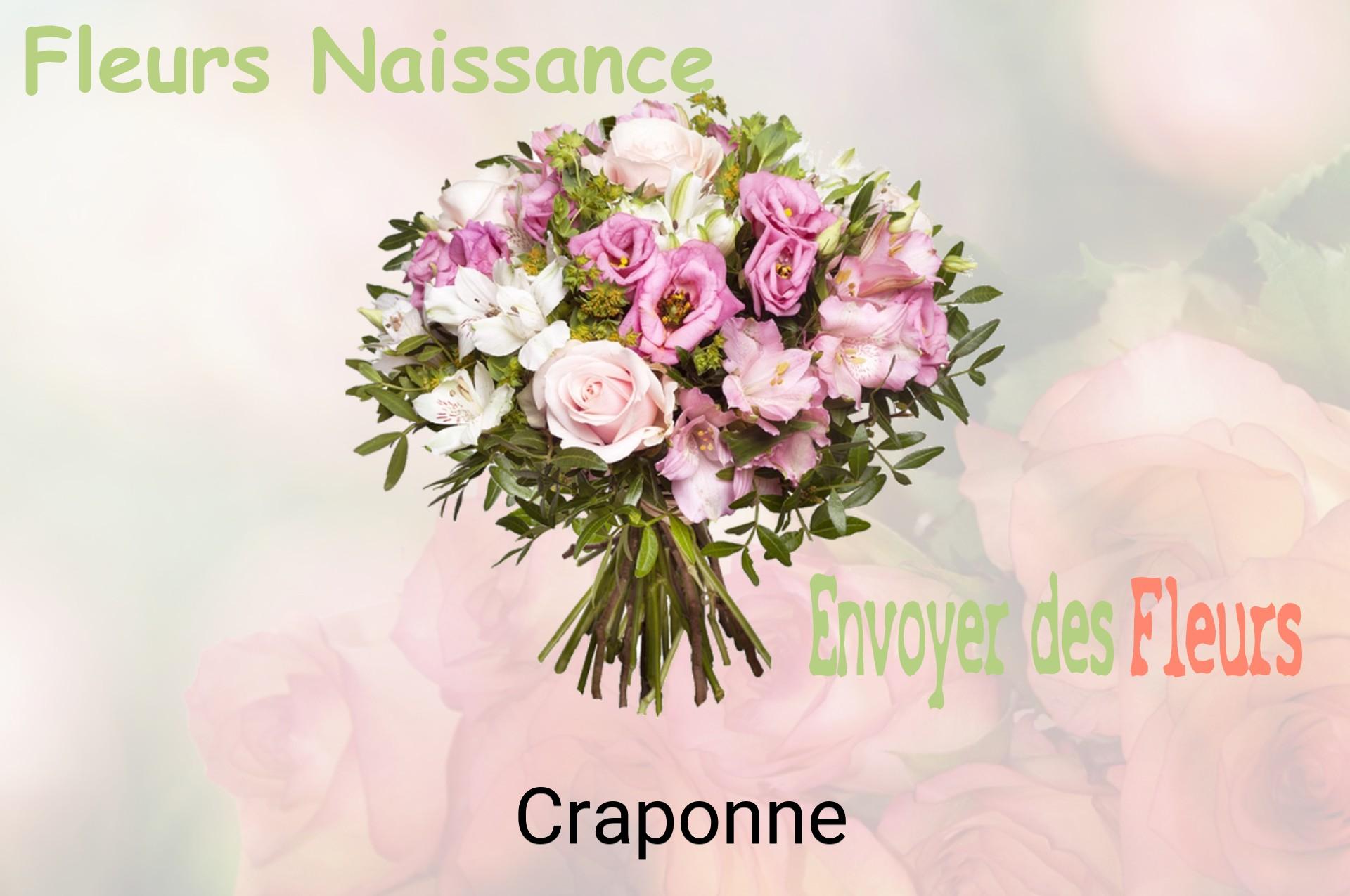 Bouquet de fleurs de naissance livré à Craponne